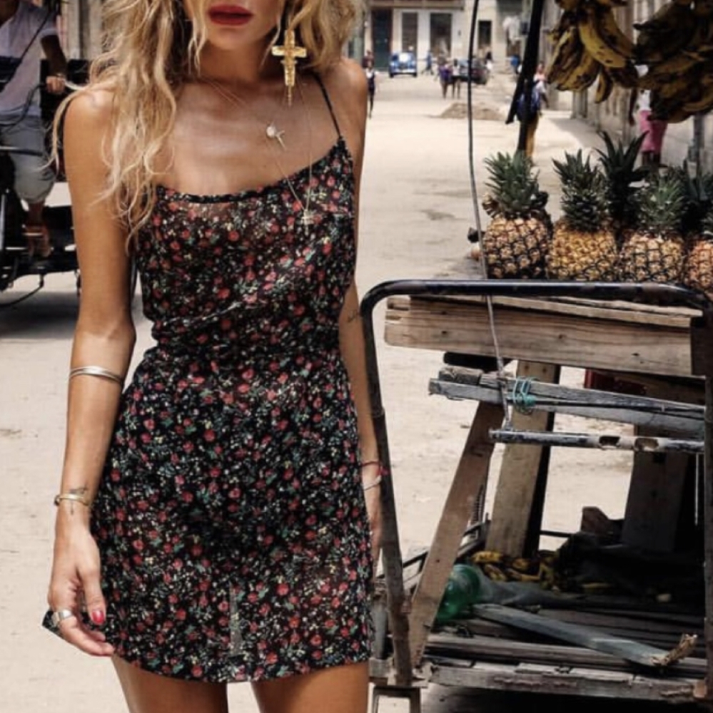 Rat & Boa Floral Mini Dress